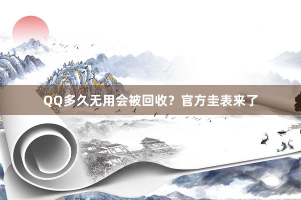 QQ多久无用会被回收？官方圭表来了